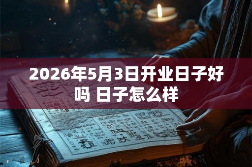 2026年5月3日开业日子好吗 日子怎么样 2026年5月3日开业日子好吗 日子怎么样