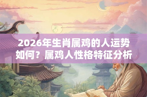 2026年生肖属鸡的人运势如何?属鸡人性格特征分析! 2026年生肖属鸡的人运势如何?属鸡人性格特征分析!