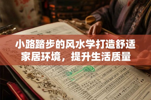小路踏步的风水学打造舒适家居环境，提升生活质量