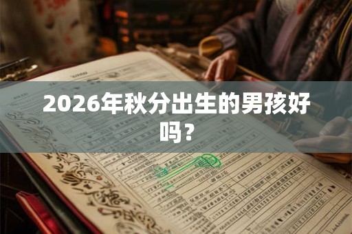 2026年秋分出生的男孩好吗? 2026年秋分出生的男孩好吗?