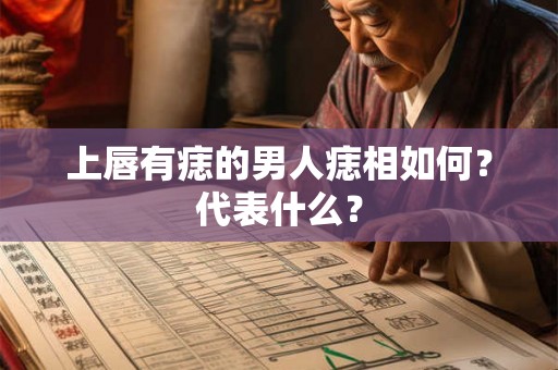 上唇有痣的男人痣相如何？代表什么？