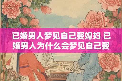 已婚男人梦见自己娶媳妇 已婚男人为什么会梦见自己娶媳妇