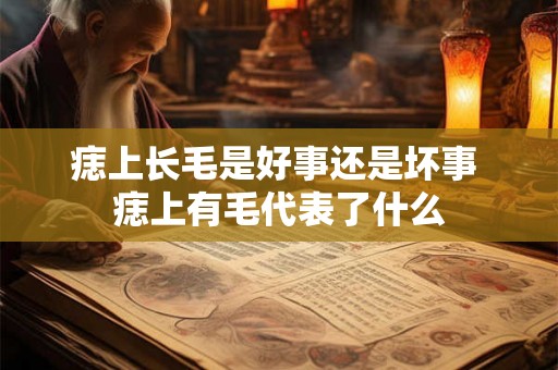 痣上长毛是好事还是坏事 痣上有毛代表了什么
