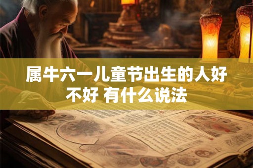 属牛六一儿童节出生的人好不好 有什么说法