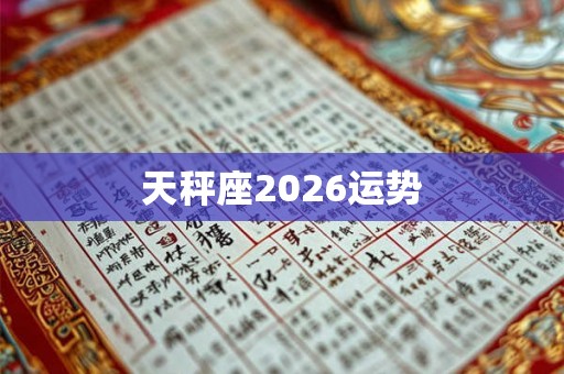 天秤座2026运势 天秤座2026运势