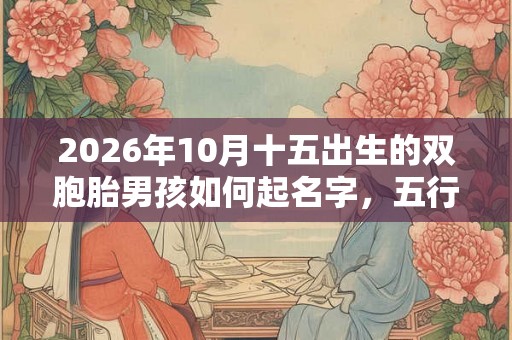 2026年10月十五出生的双胞胎男孩如何起名字,五行属什么? 2026年10月十五出生的双胞胎男孩如何起名字,五行属什么?