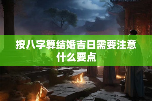 按八字算结婚吉日需要注意什么要点