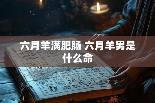 六月羊满肥肠 六月羊男是什么命