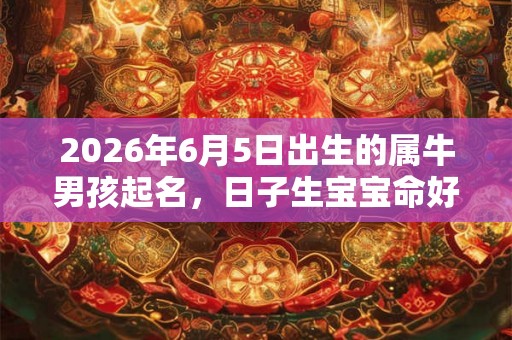 2026年6月5日出生的属牛男孩起名，日子生宝宝命好吗？