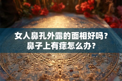 女人鼻孔外露的面相好吗？鼻子上有痣怎么办？