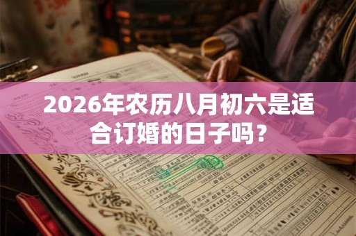 2026年农历八月初六是适合订婚的日子吗? 2026年农历八月初六是适合订婚的日子吗?