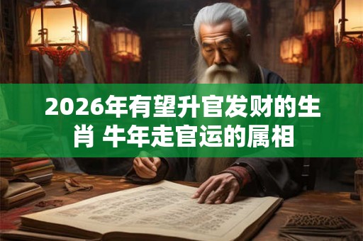 2026年有望升官发财的生肖 牛年走官运的属相
