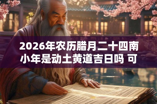 2026年农历腊月二十四南小年是动土黄道吉日吗 可以建新房吗