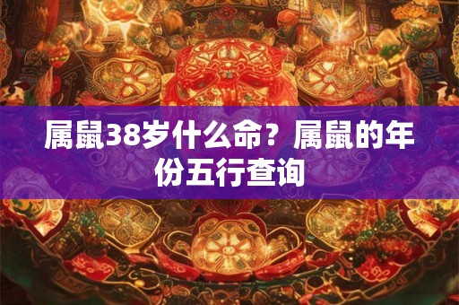 属鼠38岁什么命？属鼠的年份五行查询