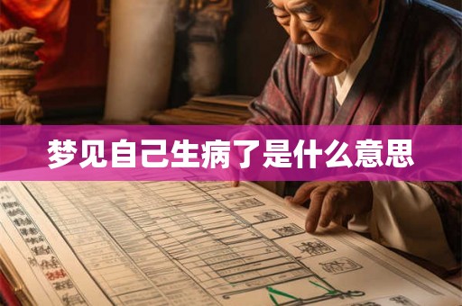 梦见自己生病了是什么意思 梦见自己生病了是什么意思