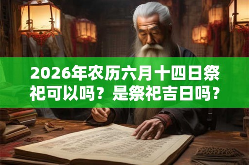 2026年农历六月十四日祭祀可以吗？是祭祀吉日吗？
