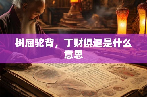 树屈驼背,丁财俱退是什么意思 树屈驼背,丁财俱退是什么意思