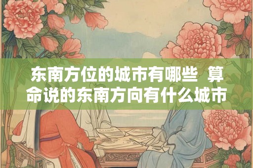 东南方位的城市有哪些  算命说的东南方向有什么城市