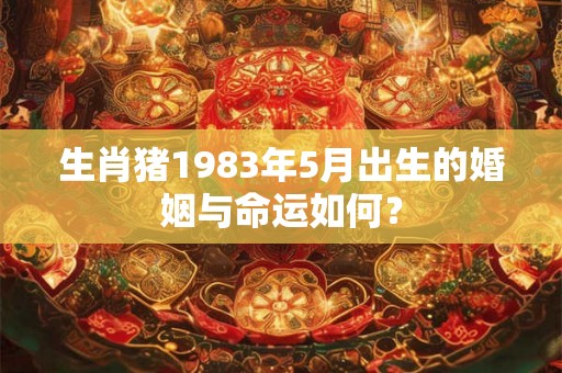 生肖猪1983年5月出生的婚姻与命运如何？