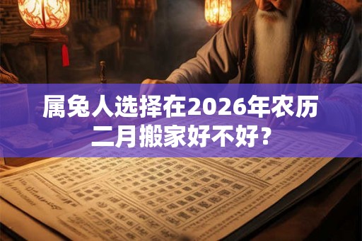 属兔人选择在2026年农历二月搬家好不好？