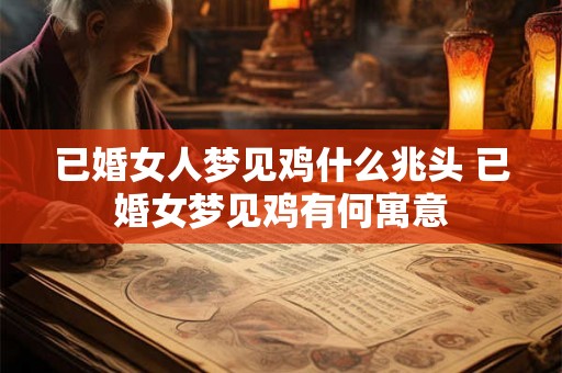 已婚女人梦见鸡什么兆头 已婚女梦见鸡有何寓意 已婚女人梦见鸡什么兆头 已婚女梦见鸡有何寓意