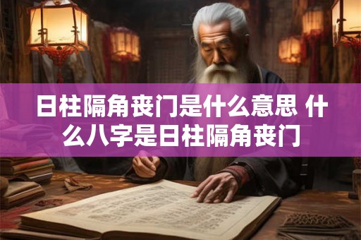 日柱隔角丧门是什么意思 什么八字是日柱隔角丧门 日柱隔角丧门是什么意思 什么八字是日柱隔角丧门