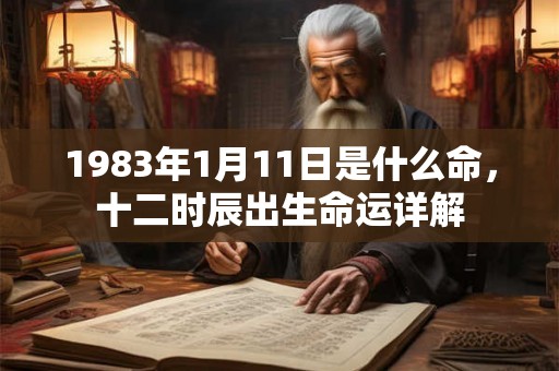 1983年1月11日是什么命，十二时辰出生命运详解