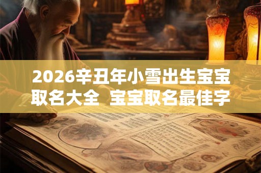 2026辛丑年小雪出生宝宝取名大全  宝宝取名最佳字