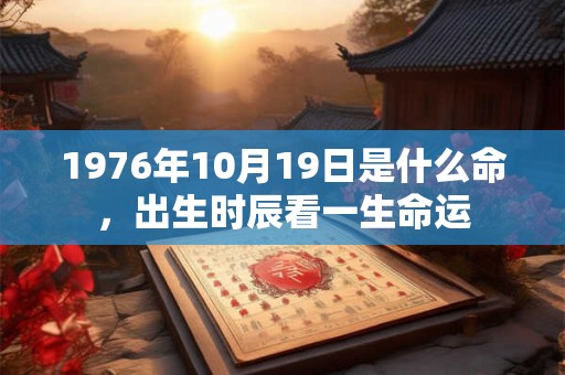 1976年10月19日是什么命,出生时辰看一生命运 1976年10月19日是什么命,出生时辰看一生命运