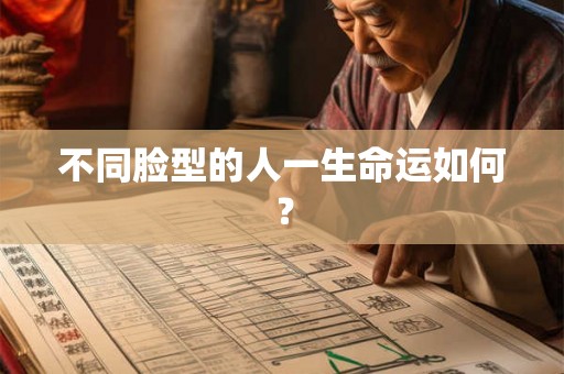 不同脸型的人一生命运如何？