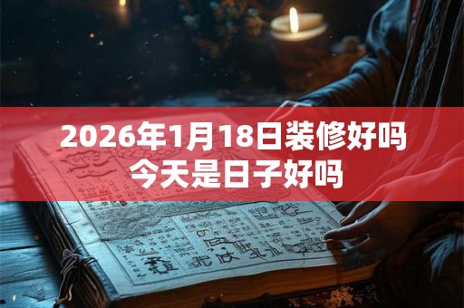 2026年1月18日装修好吗 今天是日子好吗