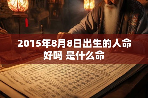 2015年8月8日出生的人命好吗 是什么命