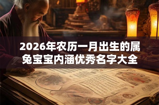 2026年农历一月出生的属兔宝宝内涵优秀名字大全