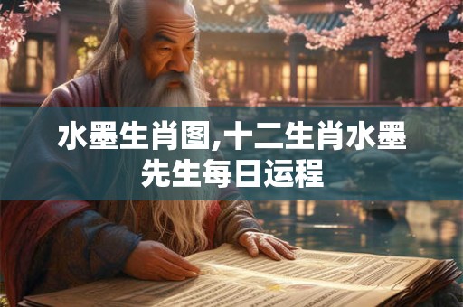 水墨生肖图,十二生肖水墨先生每日运程