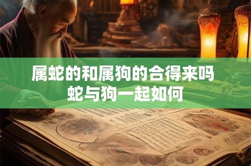 属蛇的和属狗的合得来吗 蛇与狗一起如何 属蛇的和属狗的合得来吗 蛇与狗一起如何