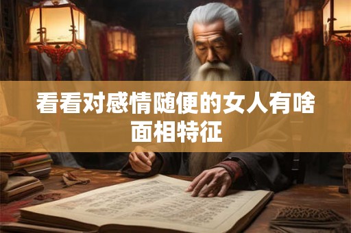 看看对感情随便的女人有啥面相特征