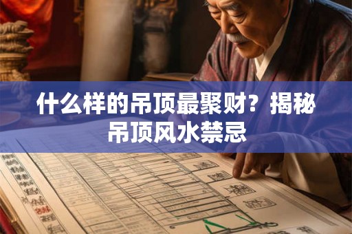 什么样的吊顶最聚财？揭秘吊顶风水禁忌