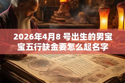 2026年4月8 号出生的男宝宝五行缺金要怎么起名字 2026年4月8 号出生的男宝宝五行缺金要怎么起名字