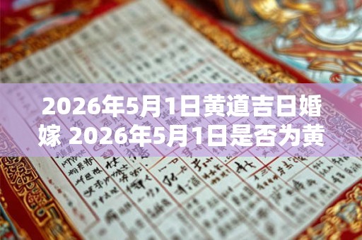2026年5月1日黄道吉日婚嫁 2026年5月1日是否为黄道吉日适合举行婚礼