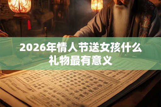 2026年情人节送女孩什么礼物最有意义 2026年情人节送女孩什么礼物最有意义