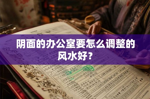 阴面的办公室要怎么调整的风水好？