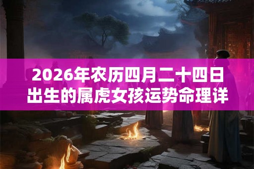 2026年农历四月二十四日出生的属虎女孩运势命理详解