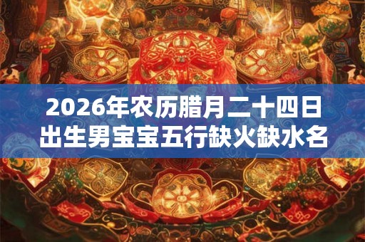 2026年农历腊月二十四日出生男宝宝五行缺火缺水名字精选