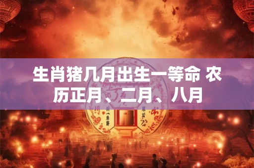 生肖猪几月出生一等命 农历正月、二月、八月