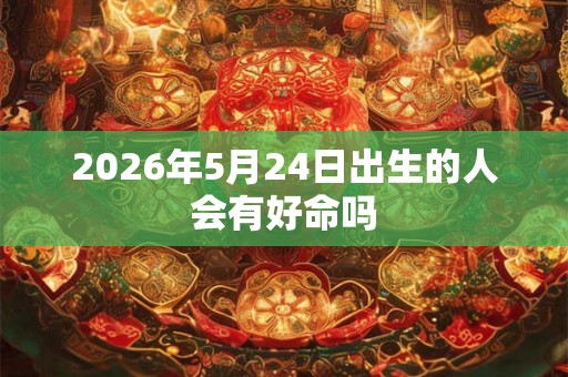 2026年5月24日出生的人会有好命吗