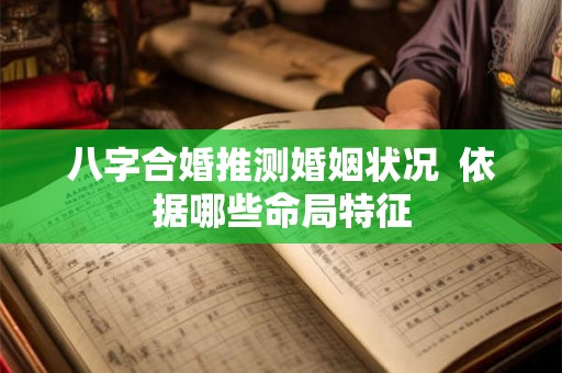 八字合婚推测婚姻状况  依据哪些命局特征