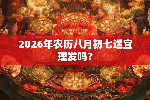 2026年农历八月初七适宜理发吗？