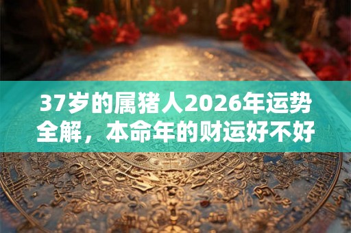37岁的属猪人2026年运势全解，本命年的财运好不好？