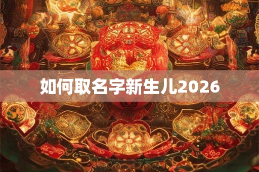 如何取名字新生儿2026