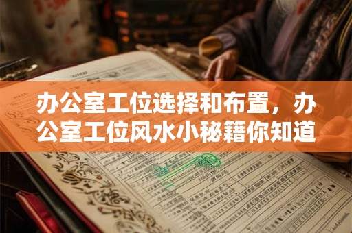 办公室工位选择和布置，办公室工位风水小秘籍你知道几个？